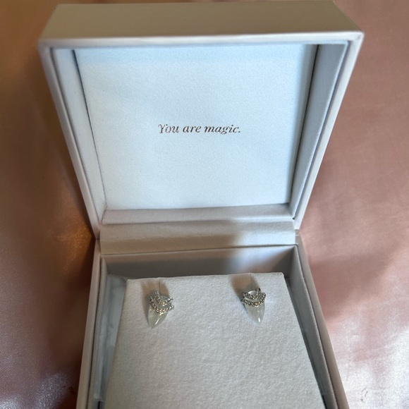 Moon Magic goddess silver earrings - Picture 2 of 2